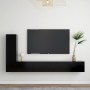3-teiliges TV-Wohnzimmermöbelset aus schwarzem Holzwerkstoff von vidaXL, TV-Möbel - Ref: Foro24-3078780, Preis: 190,44 €, Rab...