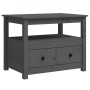 Massivholz Kiefer Couchtisch grau 71x49x55 cm von vidaXL, Couchtisch - Ref: Foro24-820938, Preis: 106,42 €, Rabatt: %