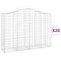 Gabionenkörbe 20 Stück Bogenform Eisen 200x50x140/160 cm von vidaXL, Töpfe und Pflanzgefäße - Ref: Foro24-3145697, Preis: 2,0...