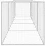 Gallinero con techo acero galvanizado gris claro 403x98x90 cm de vidaXL, Jaulas y habitáculos para animales pequeños - Ref: F...