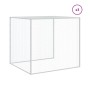Chicken coop with light gray galvanized steel roof 403x98x90 cm by vidaXL, Cages and habitats for small animals - Ref: Foro24...