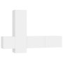 3-teiliges Holzwerkstoff-Wohnzimmer TV-Möbelset weiß von vidaXL, TV-Möbel - Ref: Foro24-3078656, Preis: 134,35 €, Rabatt: %