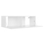 3-teiliges Holzwerkstoff-Wohnzimmer TV-Möbelset weiß von vidaXL, TV-Möbel - Ref: Foro24-3078656, Preis: 134,35 €, Rabatt: %