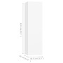 3-teiliges Holzwerkstoff-Wohnzimmer TV-Möbelset weiß von vidaXL, TV-Möbel - Ref: Foro24-3078656, Preis: 134,35 €, Rabatt: %