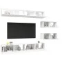 6-teiliges TV-Wohnzimmermöbelset aus weißem Holzwerkstoff von vidaXL, TV-Möbel - Ref: Foro24-3078728, Preis: 338,34 €, Rabatt: %