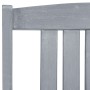 Garden chairs 8 units solid gray teak wood by vidaXL, Garden chairs - Ref: Foro24-3078206, Price: 487,53 €, Discount: %