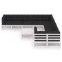 10-teiliges Gartenmöbel-Set mit Kissen aus weißem Kiefernholz von vidaXL, Gartensets - Ref: Foro24-3077040, Preis: 912,96 €, ...