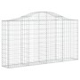 Gabionenkörbe 5 Stück Bogenform Eisen 200x30x100/120 cm von vidaXL, Töpfe und Pflanzgefäße - Ref: Foro24-3145433, Preis: 429,...