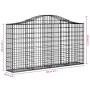 Gabionenkörbe 5 Stück Bogenform Eisen 200x30x100/120 cm von vidaXL, Töpfe und Pflanzgefäße - Ref: Foro24-3145433, Preis: 429,...