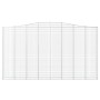 Gabionenkörbe 3 Stück Bogenform Eisen 400x30x220/240 cm von vidaXL, Töpfe und Pflanzgefäße - Ref: Foro24-3145905, Preis: 793,...