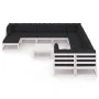 12-piece garden furniture set with white pine wood cushions by vidaXL, Garden sets - Ref: Foro24-3077100, Price: 1,00 €, Disc...