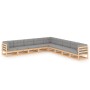 Gartenmöbel-Set 9-teilig und Kissen aus massivem Kiefernholz von vidaXL, Gartensets - Ref: Foro24-3076894, Preis: 913,54 €, R...