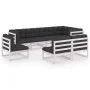 Garden furniture 8 pieces and cushions solid pine wood by vidaXL, Garden sets - Ref: Foro24-3076675, Price: 868,03 €, Discoun...