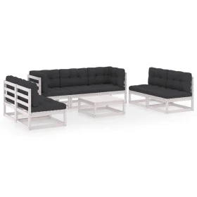 Garden furniture 8 pieces with cushions made of solid pine wood by vidaXL, Garden sets - Ref: Foro24-3076475, Price: 714,13 €...