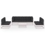 Garden furniture 8 pieces with cushions made of solid pine wood by vidaXL, Garden sets - Ref: Foro24-3076475, Price: 727,00 €...