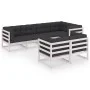 Gartenmöbel-Set 7-teilig und Kissen aus massivem Kiefernholz von vidaXL, Gartensets - Ref: Foro24-3076695, Preis: 706,43 €, R...