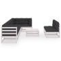 9-piece garden furniture set with solid pine wood cushions by vidaXL, Garden sets - Ref: Foro24-3076670, Price: 820,72 €, Dis...