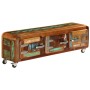 Mueble para TV madera maciza reciclada 120x30x37 cm
