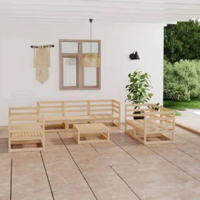 Garden furniture set 8 pieces solid pine wood by vidaXL, Garden sets - Ref: Foro24-3075454, Price: 359,29 €, Discount: %