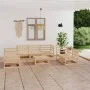 Gartenmöbel-Set 8-teilig aus massivem Kiefernholz von vidaXL, Gartensets - Ref: Foro24-3075454, Preis: 359,29 €, Rabatt: %