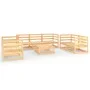 Gartenmöbel-Set 8-teilig aus massivem Kiefernholz von vidaXL, Gartensets - Ref: Foro24-3075454, Preis: 359,29 €, Rabatt: %