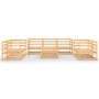 Gartenmöbel-Set 8-teilig aus massivem Kiefernholz von vidaXL, Gartensets - Ref: Foro24-3075454, Preis: 368,87 €, Rabatt: %