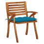 Garden chairs with cushions 4 units solid acacia wood by vidaXL, Garden chairs - Ref: Foro24-3075193, Price: 500,40 €, Discou...