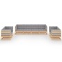 8-piece garden furniture set with solid pine wood cushions by vidaXL, Garden sets - Ref: Foro24-3076509, Price: 789,50 €, Dis...