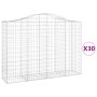 Gabion baskets 30 pcs arch shape iron 200x50x140/160 cm by vidaXL, Pots and planters - Ref: Foro24-3145699, Price: 3,00 €, Di...