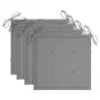 Garden chairs with cushions, 4 units, solid acacia wood. by vidaXL, Garden chairs - Ref: Foro24-3075175, Price: 388,64 €, Dis...