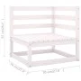 8-teiliges Gartenmöbel-Set und Kissen aus massivem Kiefernholz von vidaXL, Gartensets - Ref: Foro24-3076335, Preis: 895,59 €,...