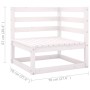 6-teiliges Gartenmöbel-Set und Kissen aus massivem Kiefernholz von vidaXL, Gartensets - Ref: Foro24-3076490, Preis: 653,87 €,...