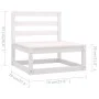 Garden furniture 8 pieces and cushions solid pine wood by vidaXL, Garden sets - Ref: Foro24-3076705, Price: 900,91 €, Discoun...