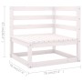 6-teiliges Gartenmöbel-Set mit Kissen aus massivem Kiefernholz von vidaXL, Gartensets - Ref: Foro24-3076460, Preis: 566,09 €,...
