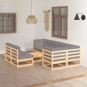Garden furniture 8 pieces and cushions solid pine wood by vidaXL, Garden sets - Ref: Foro24-3076659, Price: 729,50 €, Discoun...