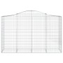 Gabion baskets 8 pcs arch shape iron 200x50x120/140 cm by vidaXL, Pots and planters - Ref: Foro24-3145667, Price: 837,91 €, D...