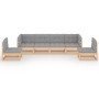 6-piece garden furniture set with solid pine wood cushions by vidaXL, Garden sets - Ref: Foro24-3076449, Price: 571,94 €, Dis...