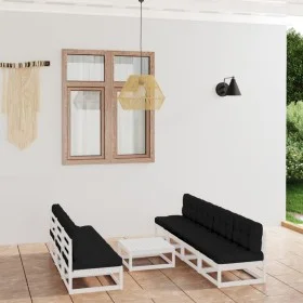 Garden furniture 8 pieces with cushions made of solid pine wood by vidaXL, Garden sets - Ref: Foro24-3076400, Price: 624,86 €...