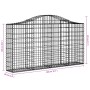 Gabionenkörbe 40 Stk. Bogenform Eisen 200x30x100/120 cm von vidaXL, Töpfe und Pflanzgefäße - Ref: Foro24-3145448, Preis: 3,00...