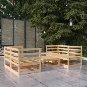 Gartenmöbel-Set 5-teilig aus massivem Kiefernholz von vidaXL, Gartensets - Ref: Foro24-3075254, Preis: 239,28 €, Rabatt: %