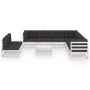 10-teiliges Gartenmöbel-Set mit Kissen aus weißem Kiefernholz von vidaXL, Gartensets - Ref: Foro24-3076910, Preis: 881,10 €, ...