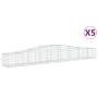 Gabionenkörbe 5 Stück Bogenform Eisen 400x50x40/60 cm von vidaXL, Töpfe und Pflanzgefäße - Ref: Foro24-3145920, Preis: 549,32...