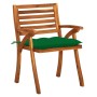 Gartenstühle mit Kissen 4 Einheiten massives Akazienholz von vidaXL, Gartenstühle - Ref: Foro24-3075194, Preis: 503,00 €, Rab...
