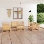 Juego de muebles de jardín 7 piezas madera maciza de pino de vidaXL, Conjuntos de jardín - Ref: Foro24-3075444, Precio: 331,7...