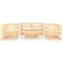 Gartenmöbel-Set 7-teilig aus massivem Kiefernholz von vidaXL, Gartensets - Ref: Foro24-3075444, Preis: 340,98 €, Rabatt: %