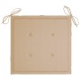 Gartenstühle 8 Stück aus massivem Teakholz mit beigen Kissen von vidaXL, Gartenstühle - Ref: Foro24-3072892, Preis: 657,47 €,...