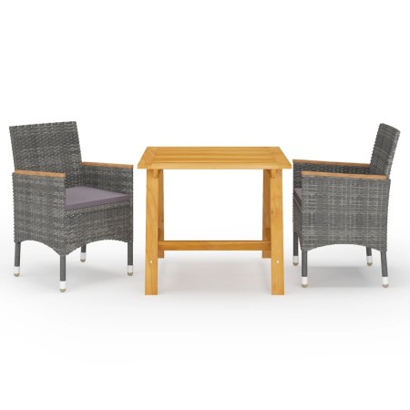 Graues 3-teiliges Garten-Essset von vidaXL, Gartensets - Ref: Foro24-3068688, Preis: 250,83 €, Rabatt: %