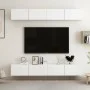 TV-Möbel 4-tlg. Holzwerkstoff weiß 100x30x30 cm von vidaXL, TV-Möbel - Ref: Foro24-3074452, Preis: 238,44 €, Rabatt: %