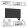 TV-Möbel 4-tlg. Holzwerkstoff weiß 100x30x30 cm von vidaXL, TV-Möbel - Ref: Foro24-3074452, Preis: 238,44 €, Rabatt: %