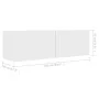 TV-Möbel 4-tlg. Holzwerkstoff weiß 100x30x30 cm von vidaXL, TV-Möbel - Ref: Foro24-3074452, Preis: 238,44 €, Rabatt: %